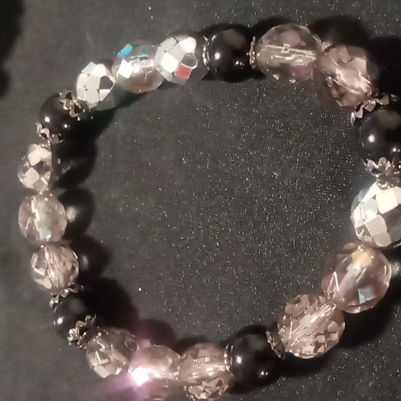 Expandable bracelets crystal/pearl/beaded beautiful - Picture 7 of 7